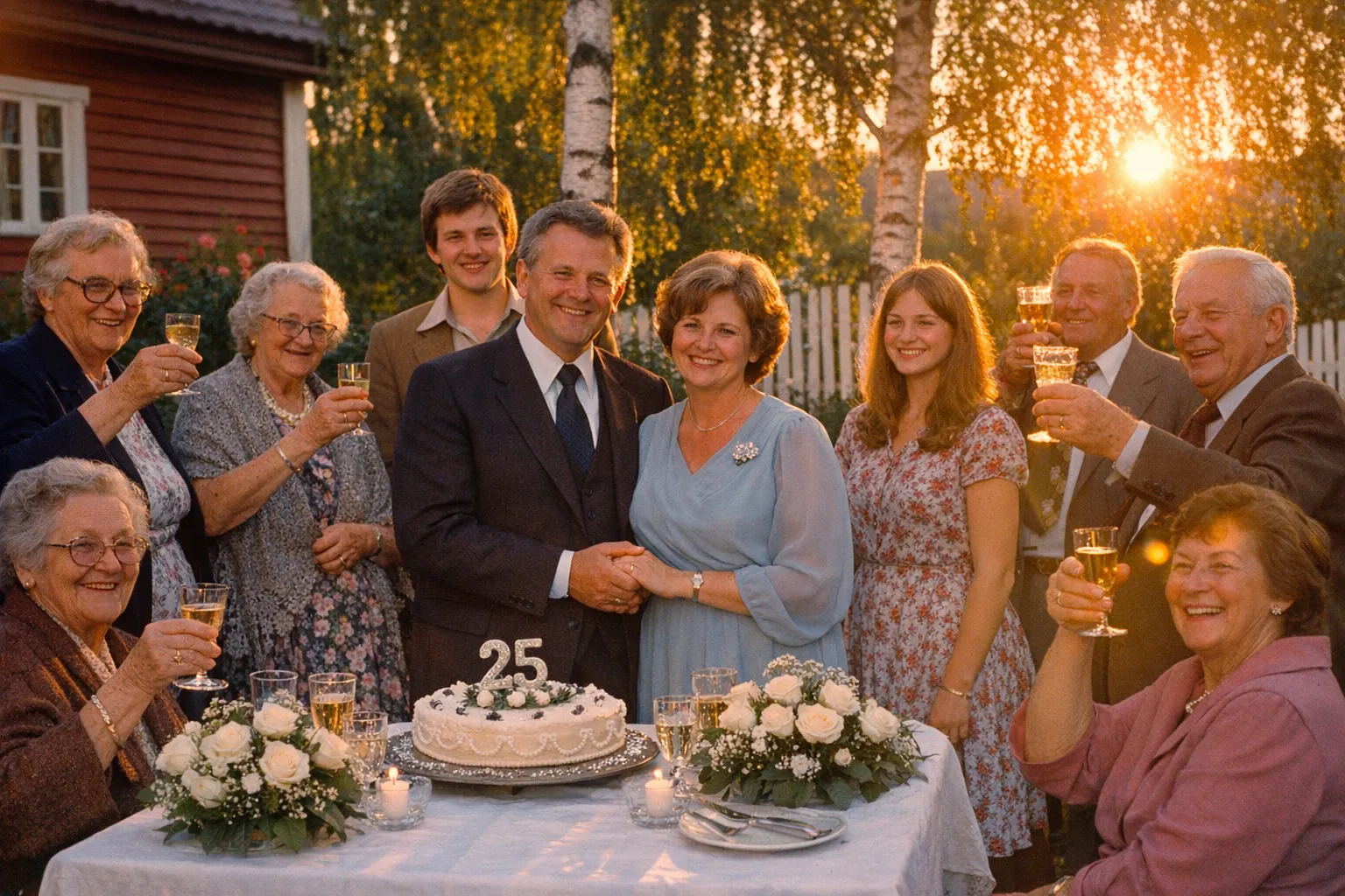 Sølvbryllup 1977